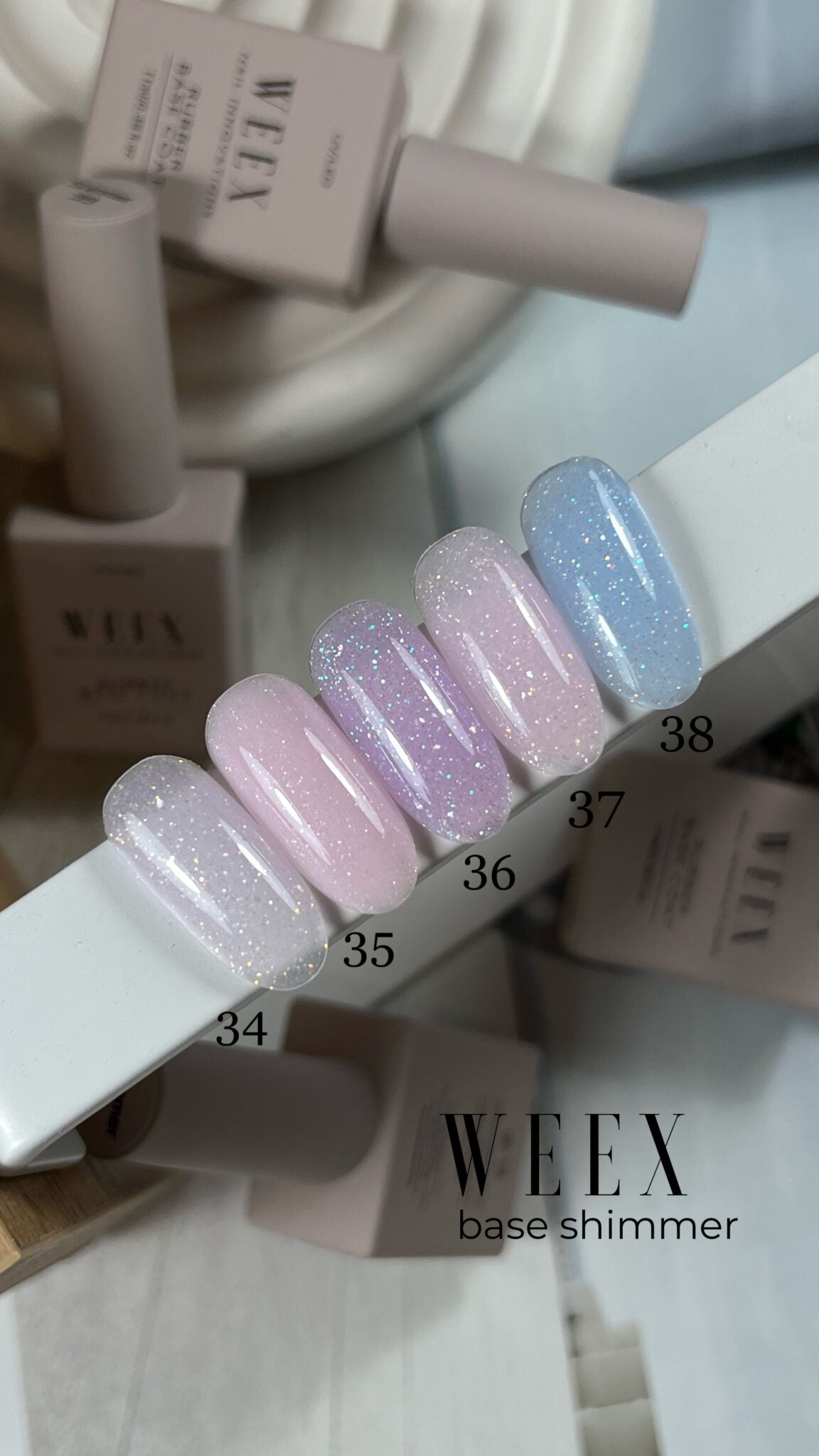 Weex Cover base coat 11ml Shimmer 36