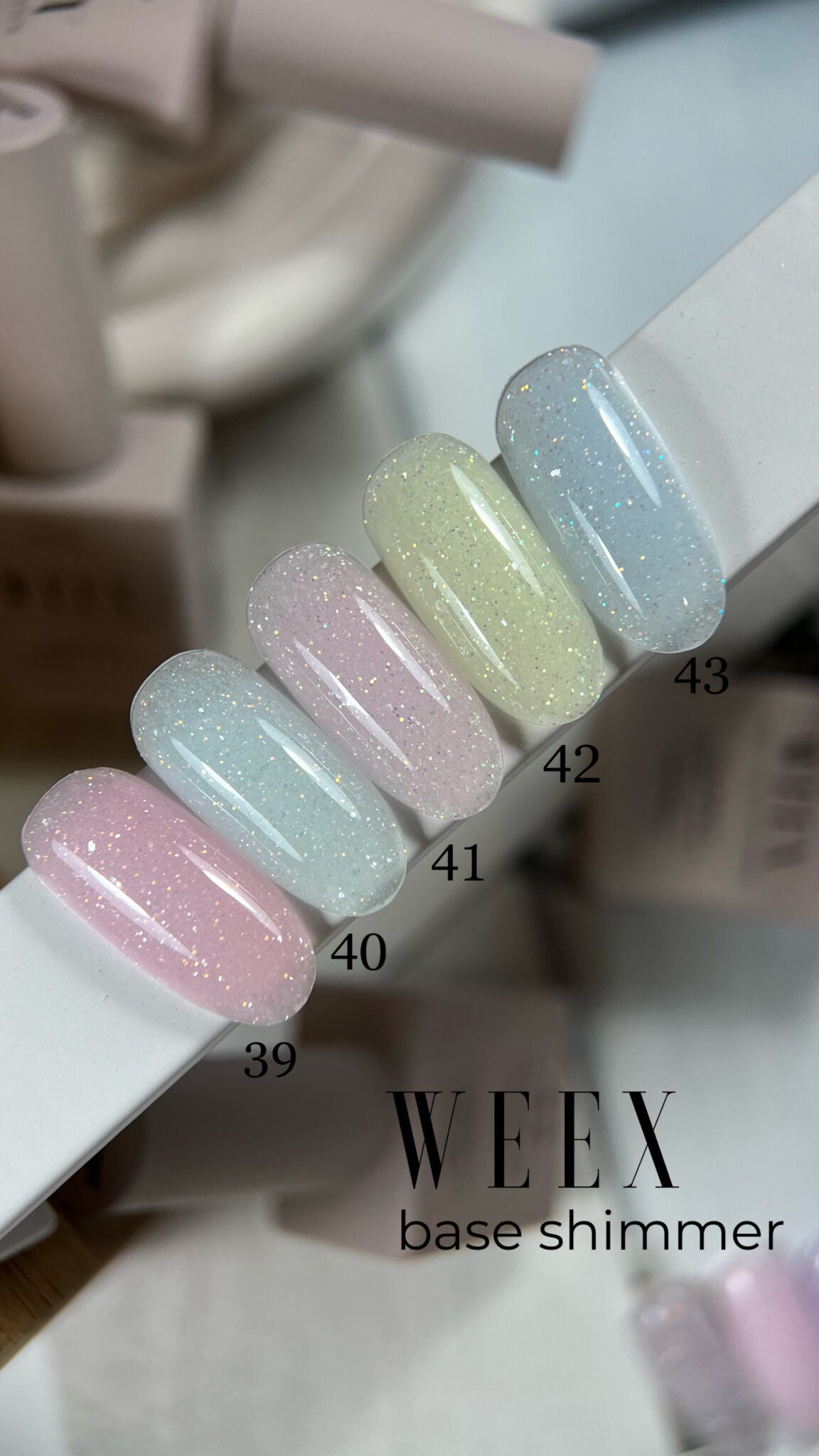 Weex Cover base coat 11ml Shimmer 39