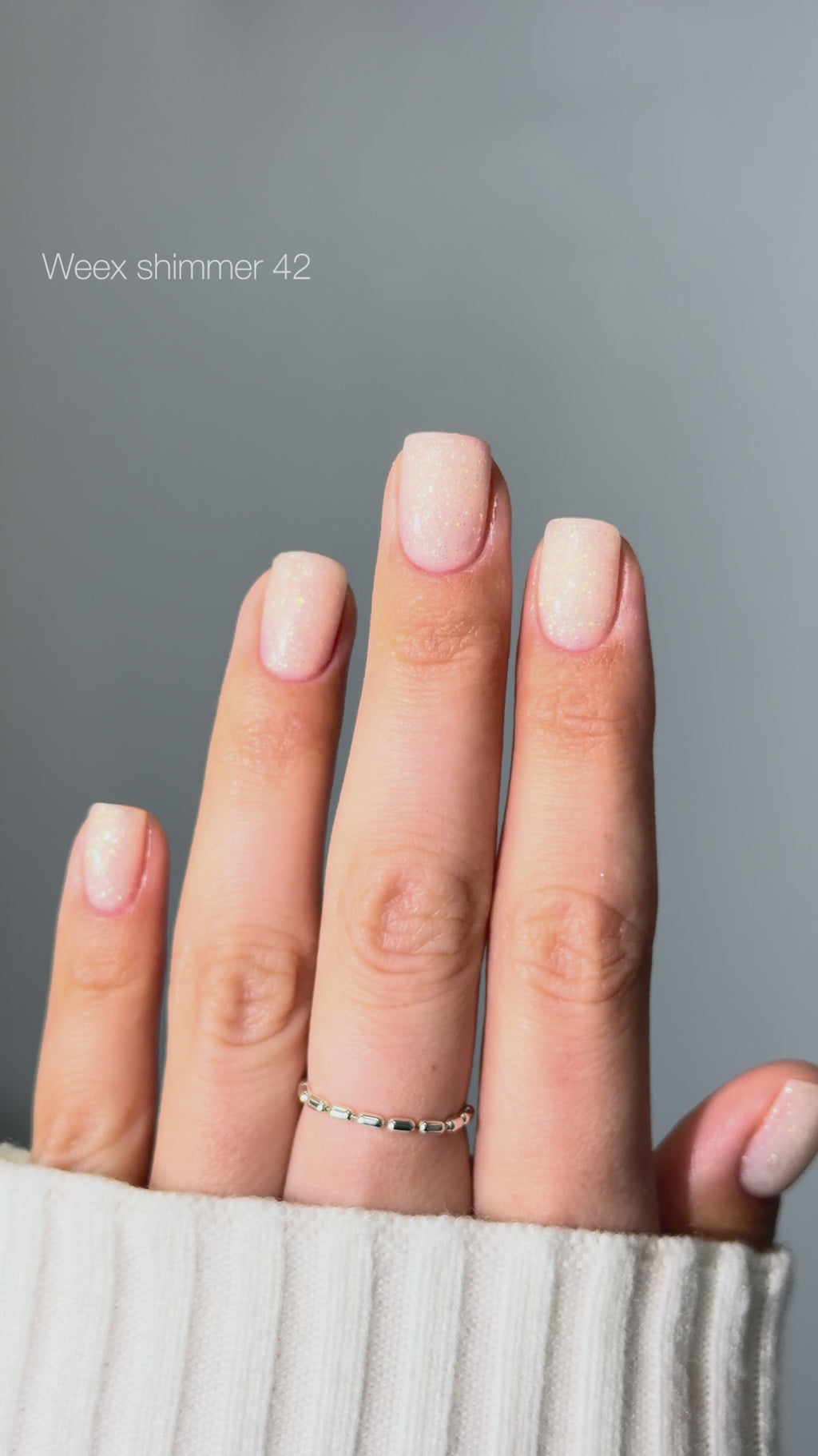 Weex Cover basecoat 11ml Shimmer 42